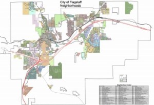 Flagastaff Neighborhood Map