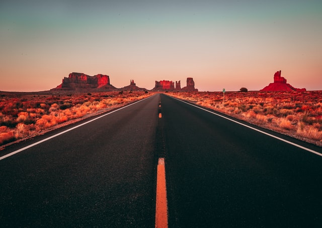 A road in Arizona