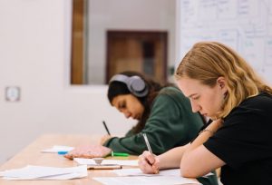 Students in a classroom