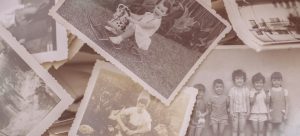 A collection of old photos as a way to say goodbye to your home before moving