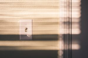 close-up of a light switch